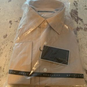 Tan long sleeve dress shirt